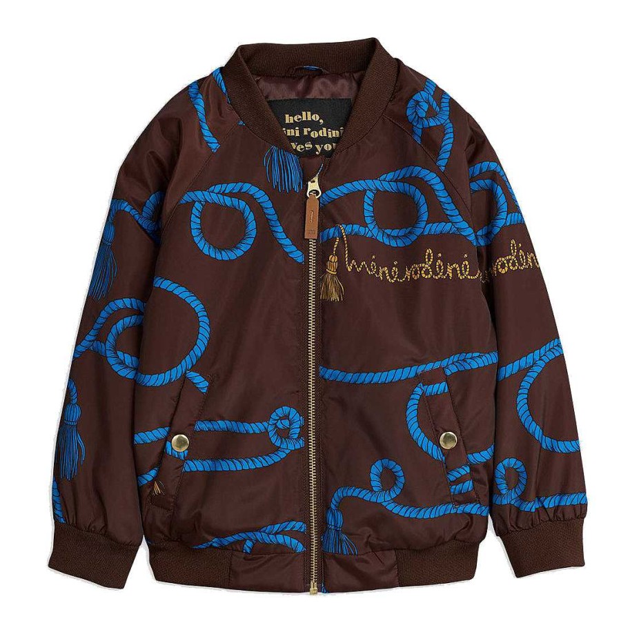 Boy Mini Rodini | Mini Rodini Baseball Jacket, Rope