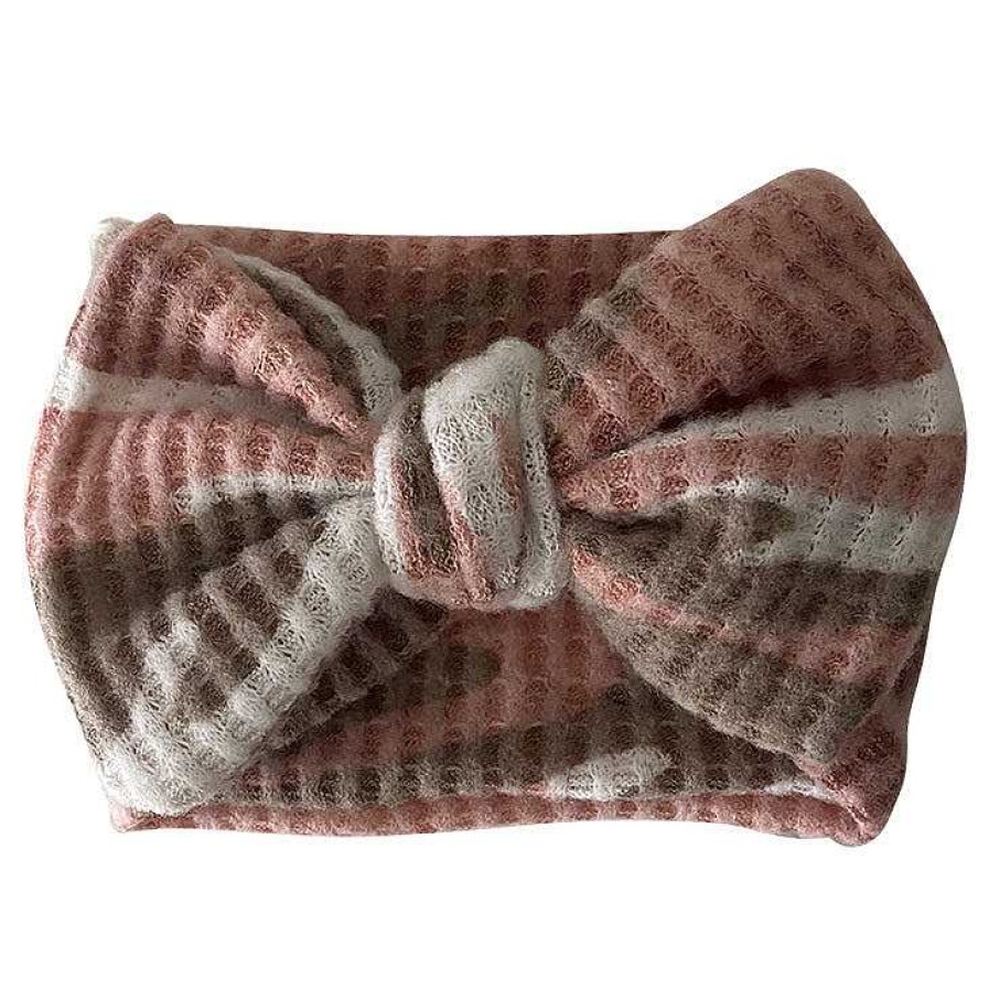 Girl Colty Creek | Sweater Bow Headband, Pink Camo