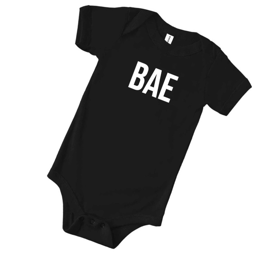 Boy Saved by Grace Co. | Bae Graphic Bodysuit, Black