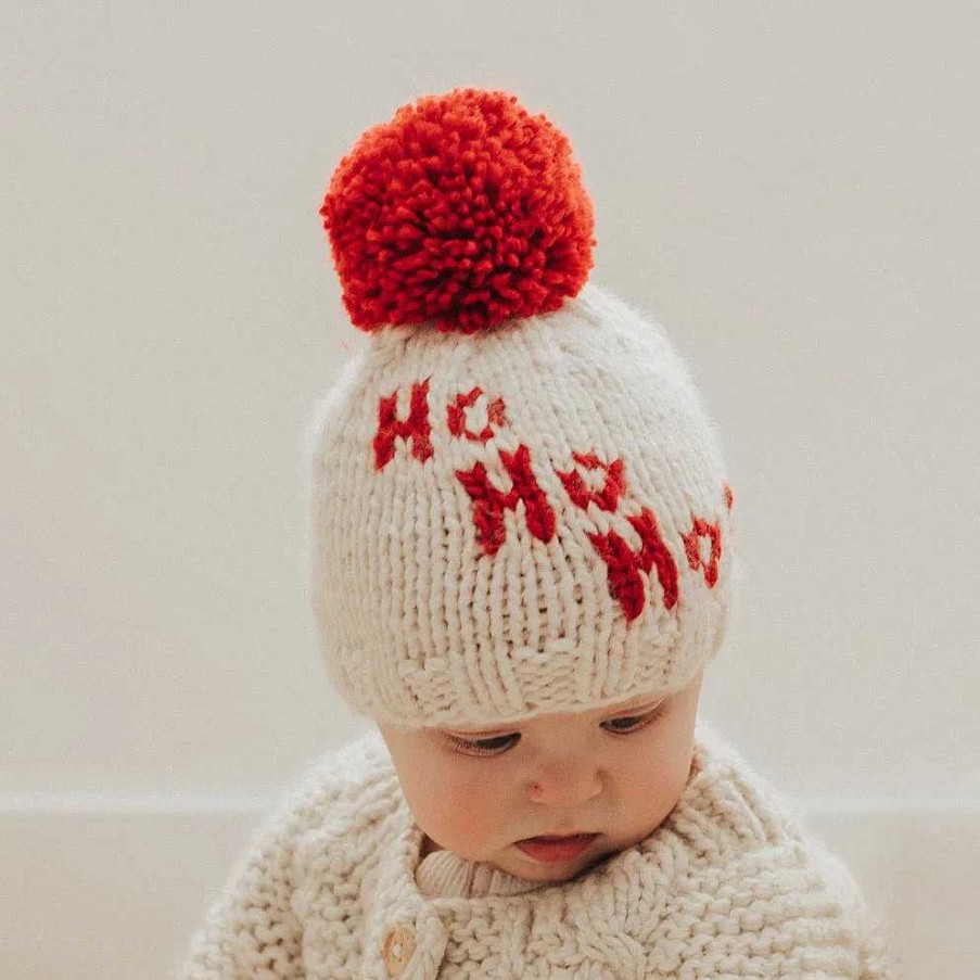 Accessories Huggalugs | Ho Ho Ho Knit Pom Hat