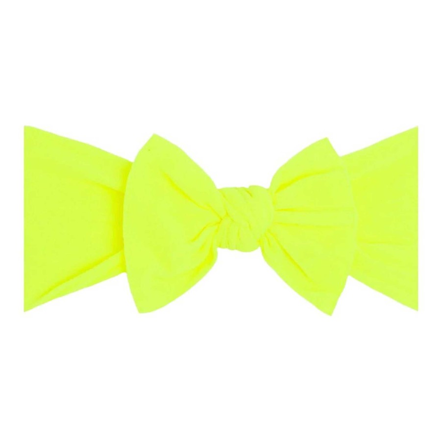 Girl Baby Bling Bows | Knot Bow, Neon Safety Yellow