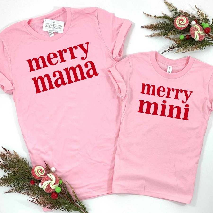 Girl Ice Cream Life | Merry Mini Kid'S Graphic Tee, Pink