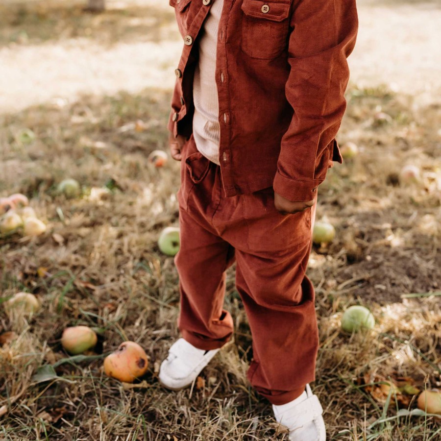 Boy city mouse | Fine Wale Corduroy Pant, Rust