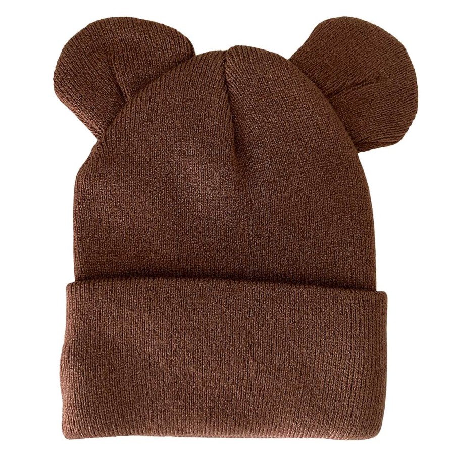 Accessories SpearmintLOVE | Baby'S First Hat, Sandalwood Bear