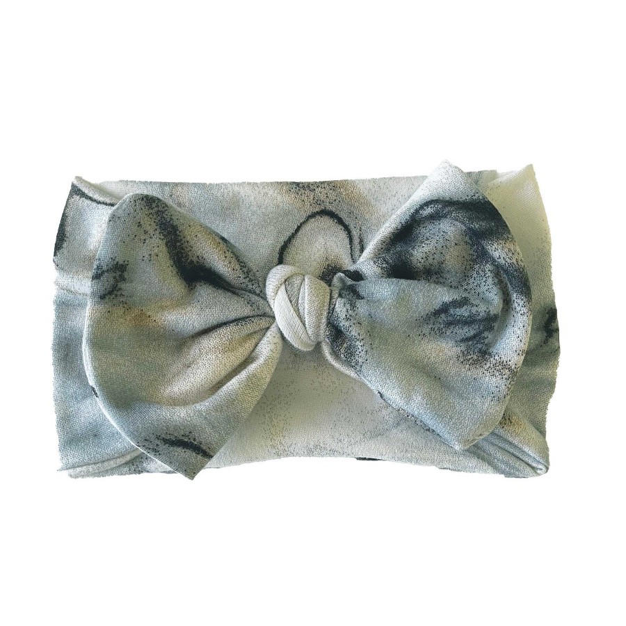 Girl Colty Creek | Bow Headband, Abstract Blue