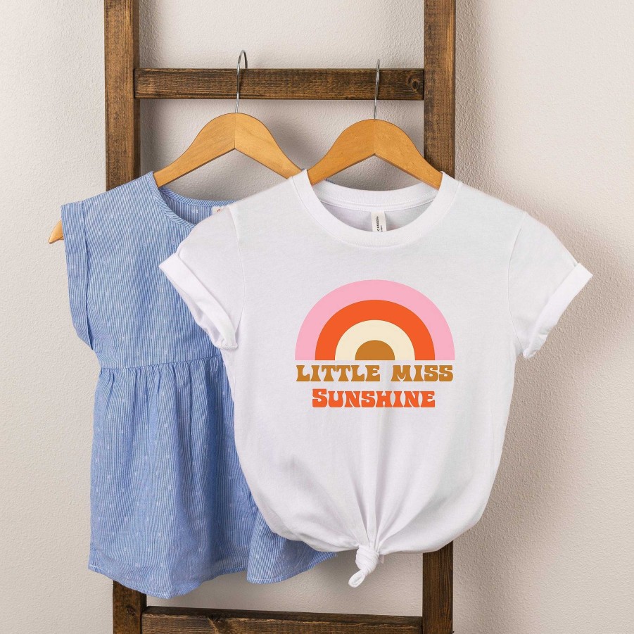 Girl The Juniper Shop | Little Miss Sunshine Short Sleeve Tee, White