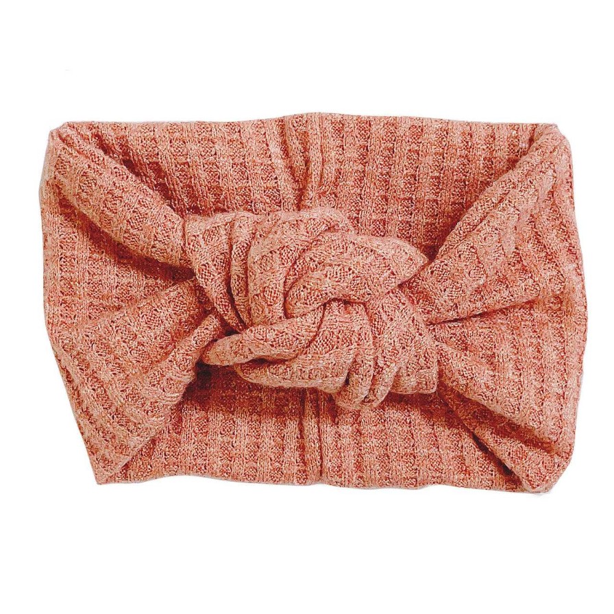 Girl Eyee Kids | Twist Knot Headband, Waffle Terracotta