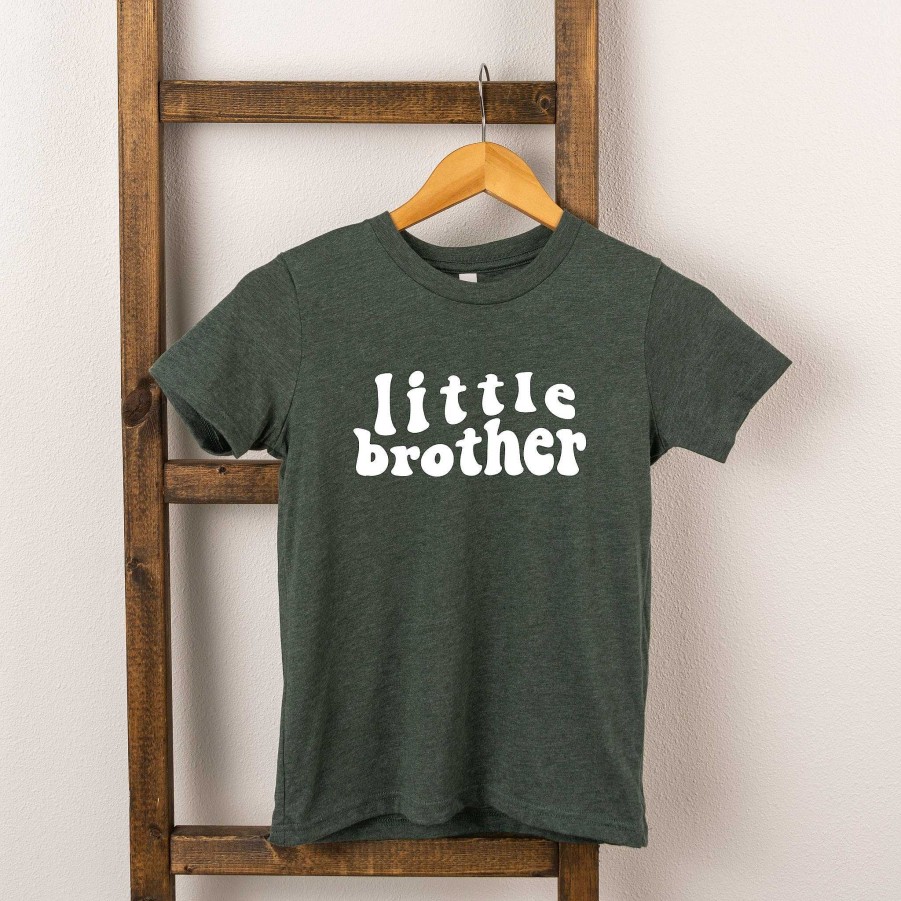 Boy The Juniper Shop | Little Brother Wavy Short Sleeve Tee, Forest