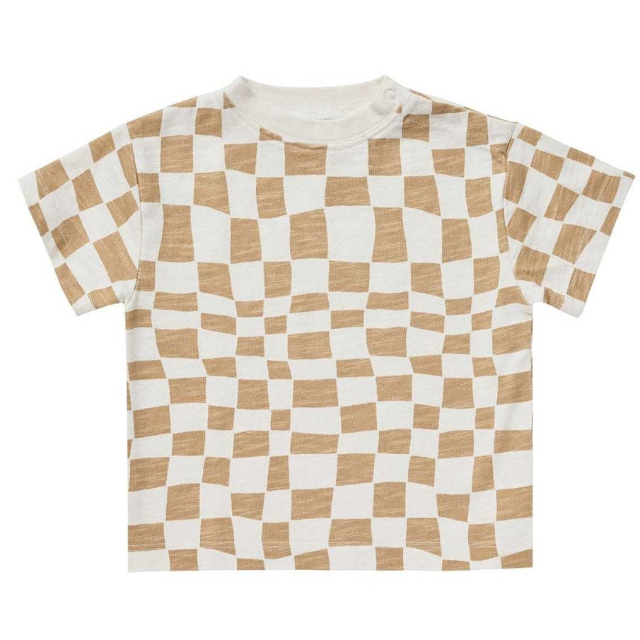 Boy Rylee & Cru | Rylee & Cru Relaxed Tee, Sand Check