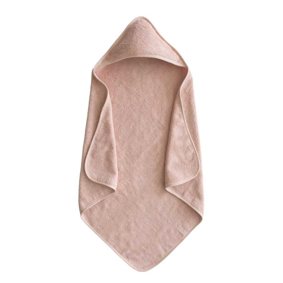 Baby Stuff mushie | Organic Cotton Baby Hooded Towel, Blush