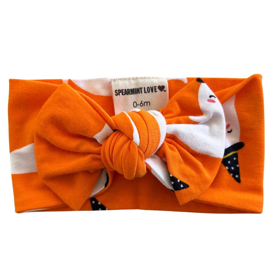 Girl SpearmintLOVE | Knot Bow, Orange Ghost