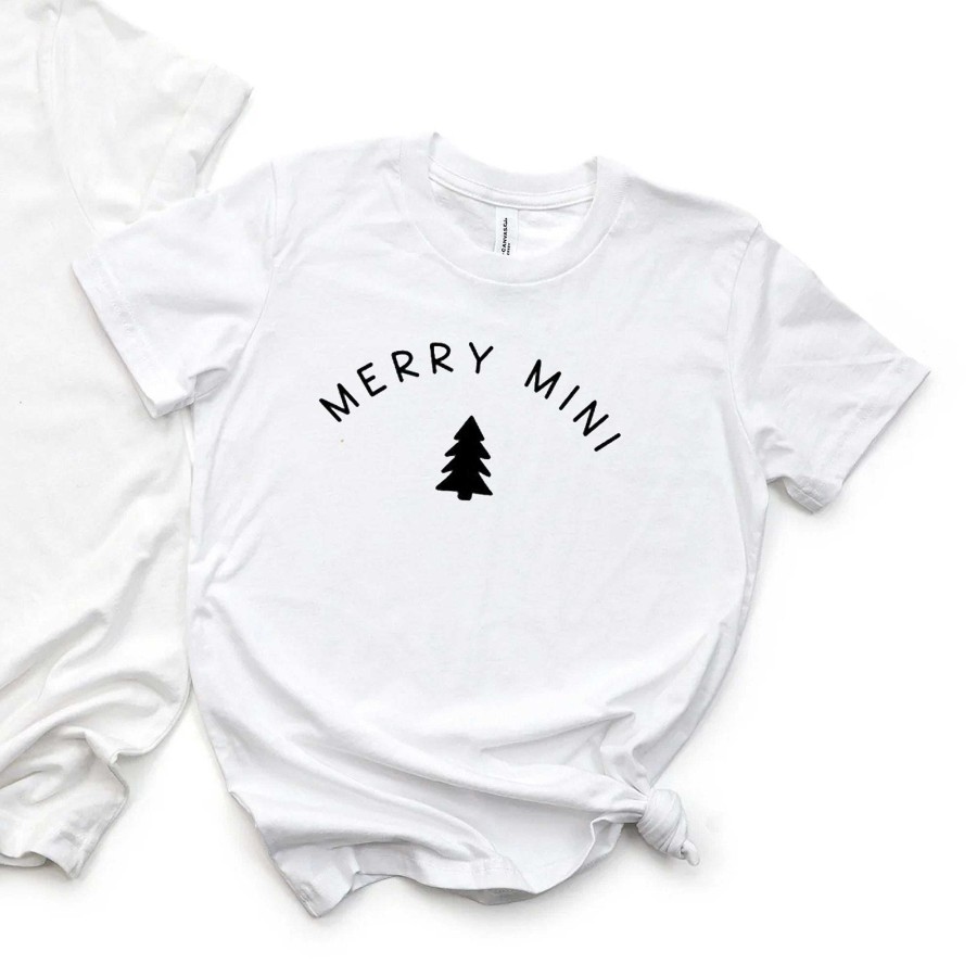 Boy The Juniper Shop | Merry Mini Tree Short Sleeve Tee, White