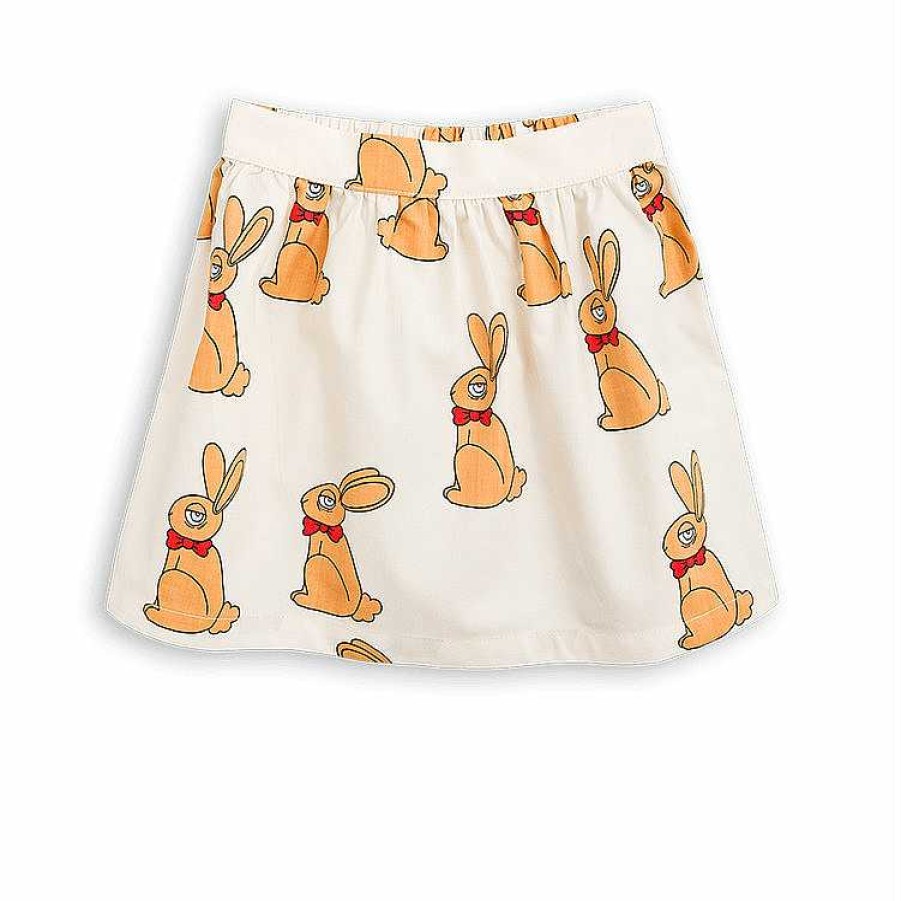 Girl Mini Rodini | Mini Rodini Rabbit Woven Skirt