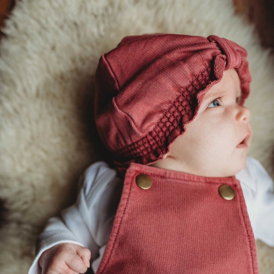 Girl L'ovedbaby | French Terry Knotted Turban, Appleberry