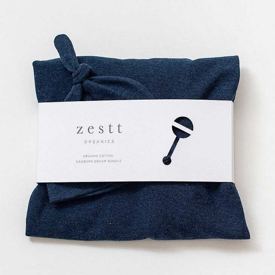 Baby Stuff Zestt | Organic Newborn Dream Bundle, Navy