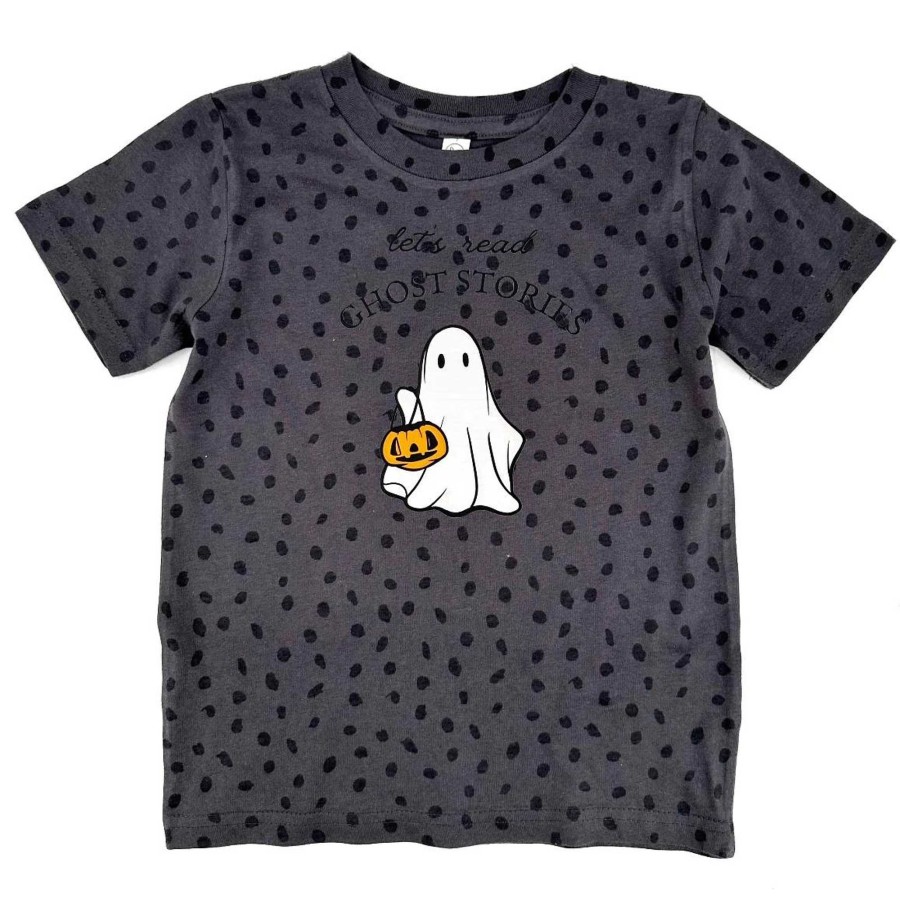 Boy The Wishing Elephant | Ghost Stories Kids Tee, Black Dots