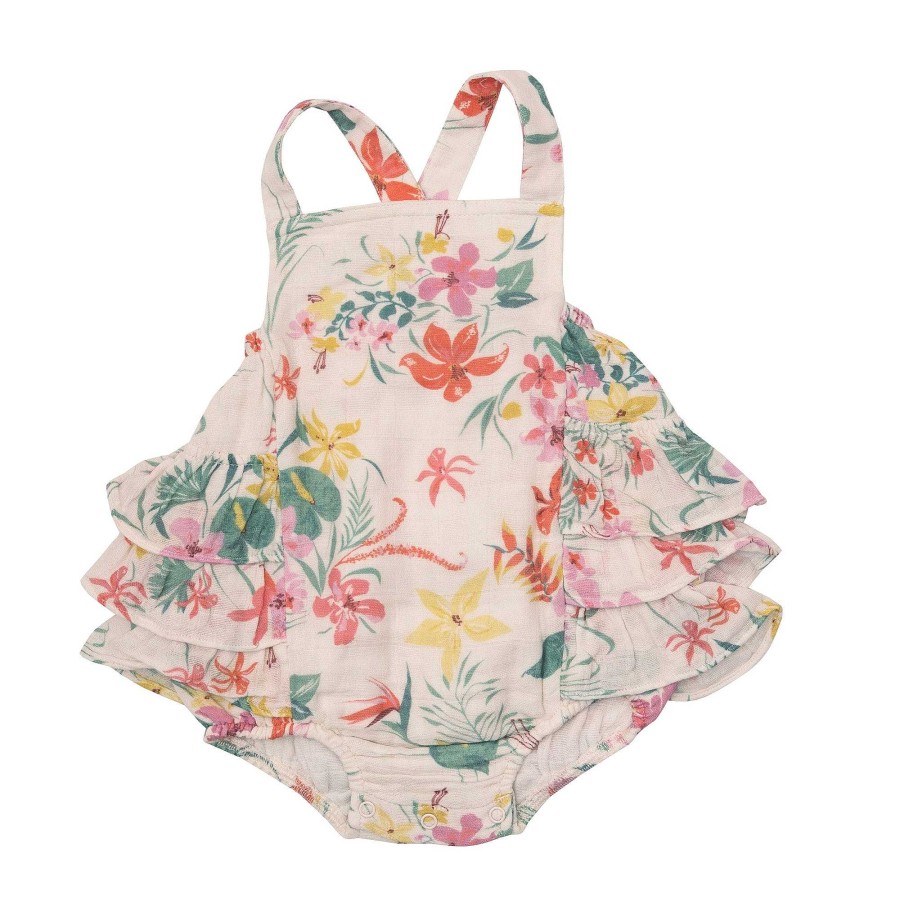 Girl Angel Dear | Ruffle Sunsuit, Leilani Floral