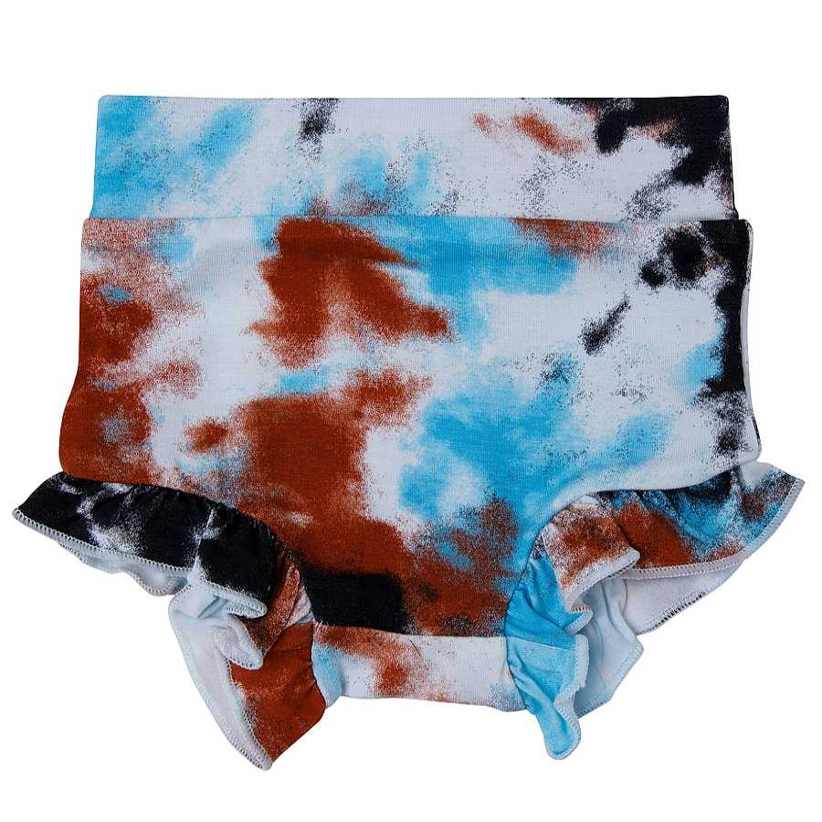 Girl Angel Dear x SpearmintLOVE | Ruffle Bloomer, Crinkle Tie Dye Blue