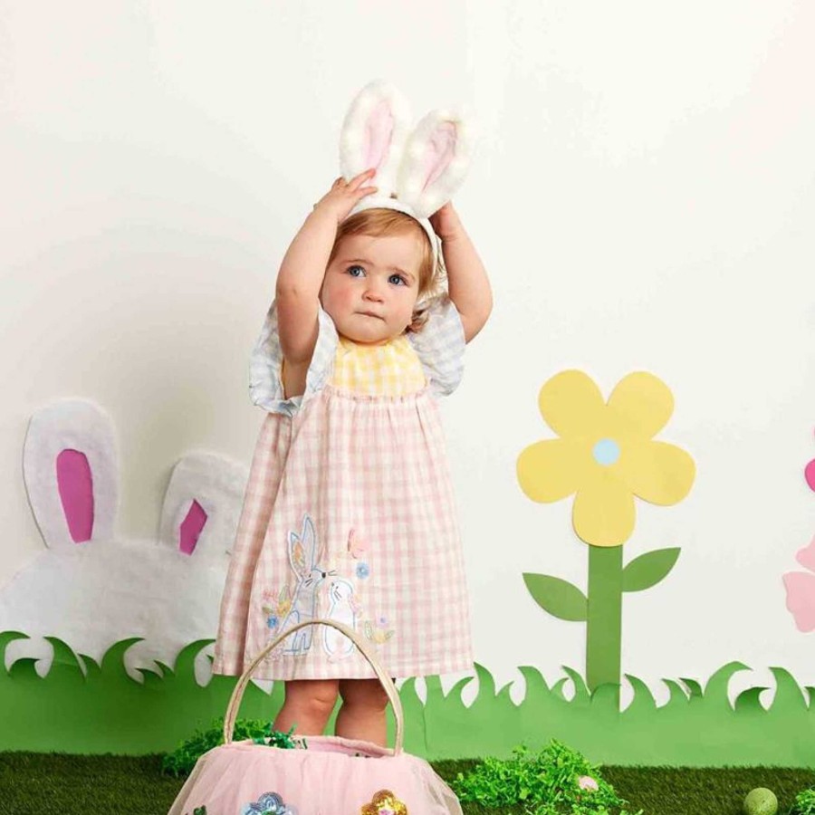 Girl Mud Pie | Bunny Gingham Dress