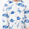 Boy Angel Dear | French Terry Hoodie & Jogger Set, Blue Dinos