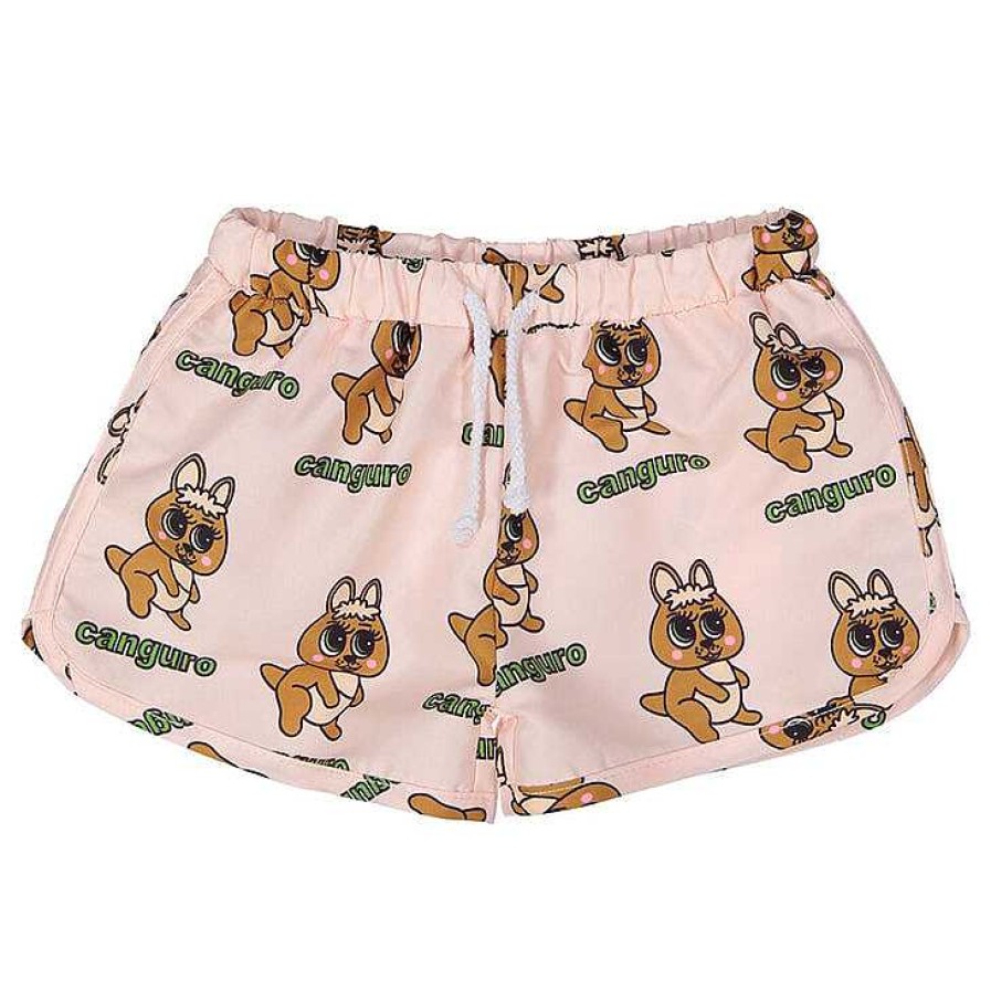 Boy Hugo Loves Tiki | Swim Trunks, Brown Canguro