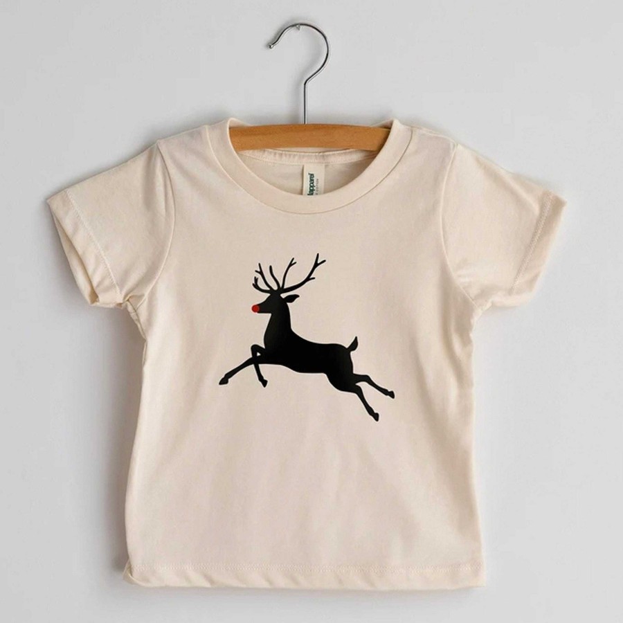 Girl Gladfolk | Short Sleeve Graphic Tee, Rudolph The Red Nosed Reindeer