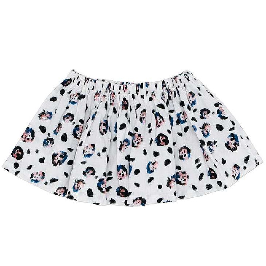 Girl Noe + Zoe | Roller Skirt, Snow Leopard