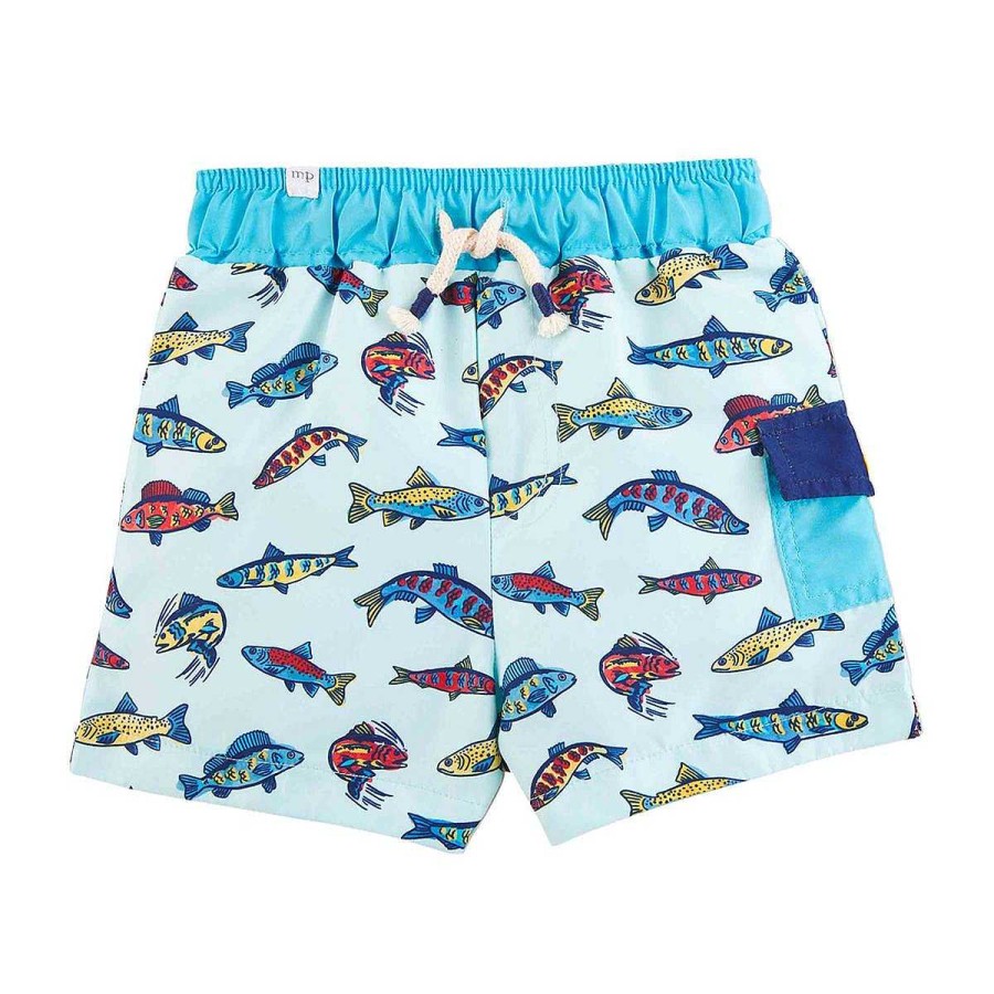 Boy Mud Pie | Swim Trunks, Fish