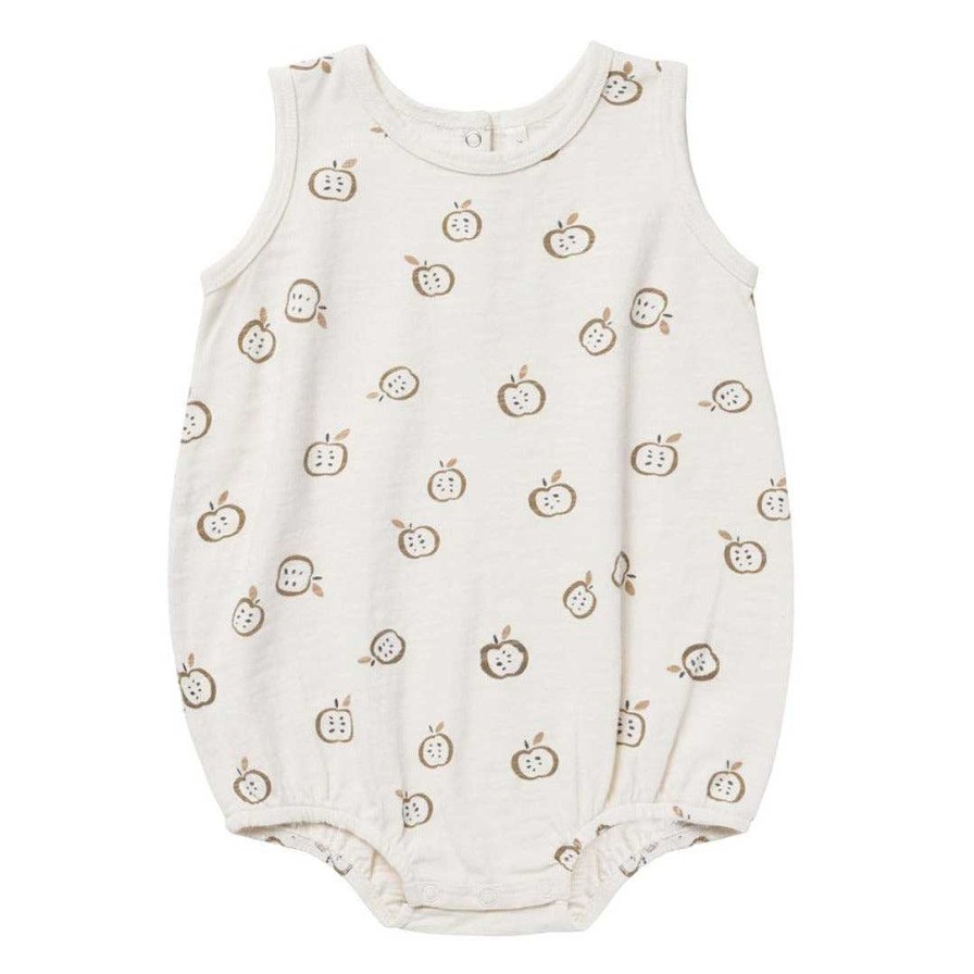 Boy Rylee & Cru | Rylee & Cru Bubble Bodysuit, Apples