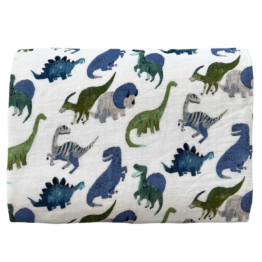 Baby Stuff Angel Dear | Muslin Swaddle, Painterly Dinos