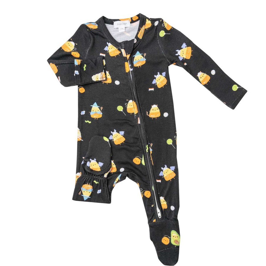 Boy Angel Dear | Zip Footie, Candy Corn