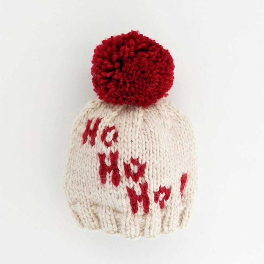 Accessories Huggalugs | Ho Ho Ho Knit Pom Hat