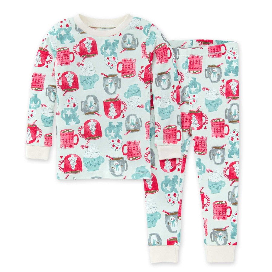 Girl Burt's Bees Baby | Organic 2-Piece Pajama Set, Mugs Of Happiness