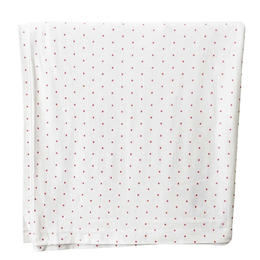 Baby Stuff SpearmintLOVE | Stretch Swaddle Blanket, Pink Polka Dot