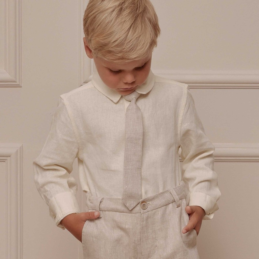 Baby Stuff Noralee Dress Up | Harrison Button Down, Ivory