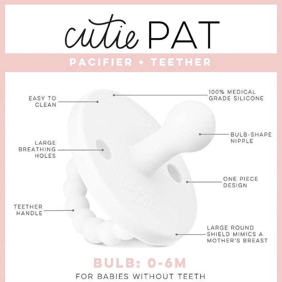 Baby Stuff Ryan & Rose | Cutie Pat Bulb Pacifier, Pink