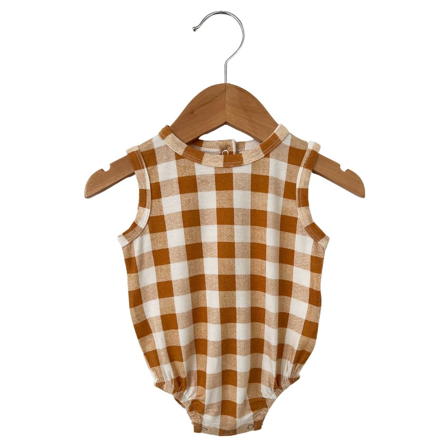 Girl SpearmintLOVE | Bubble Romper, Tuscany Plaid