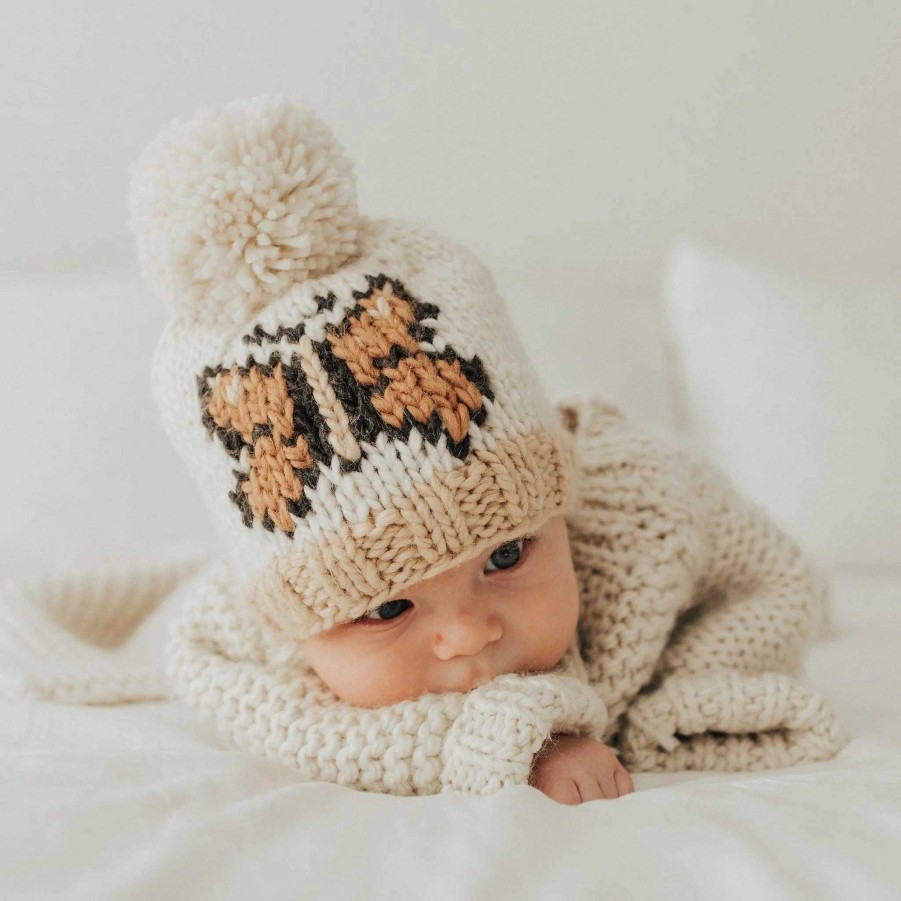 Accessories Huggalugs | Butterfly Knit Pom Hat