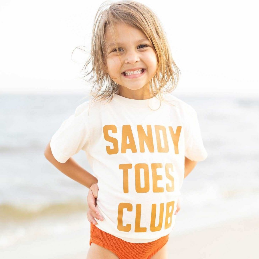 Boy Benny & Ray Apparel | Kid'S Graphic Short Sleeve Tee, Sandy Toes Club