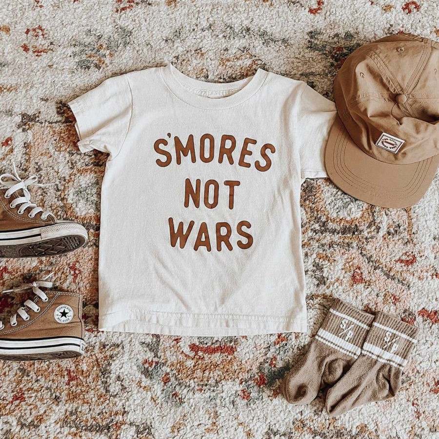 Boy The Wishing Elephant | S'Mores Not Wars Kids Tee, Natural