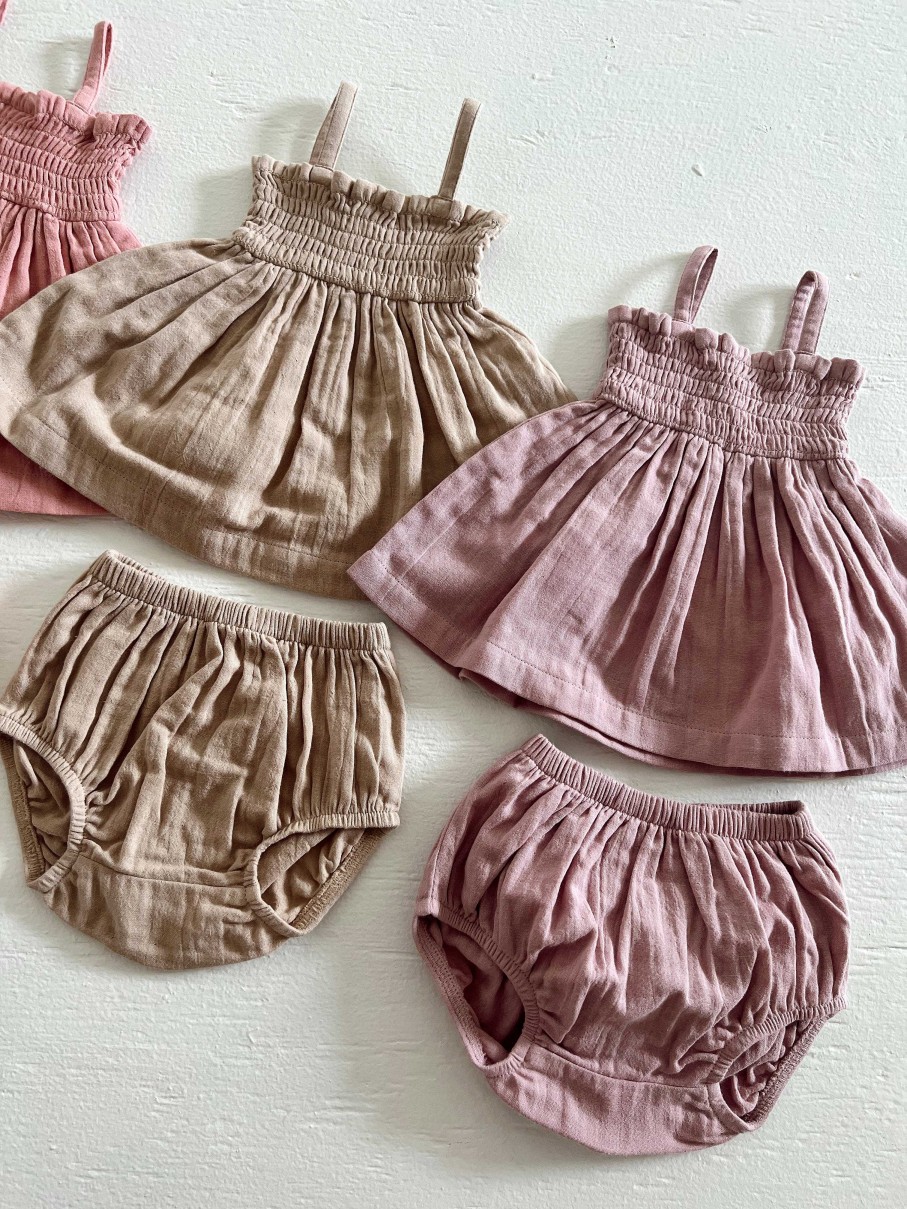 Girl SIIX Collection | Lavender / Organic Smocked Set