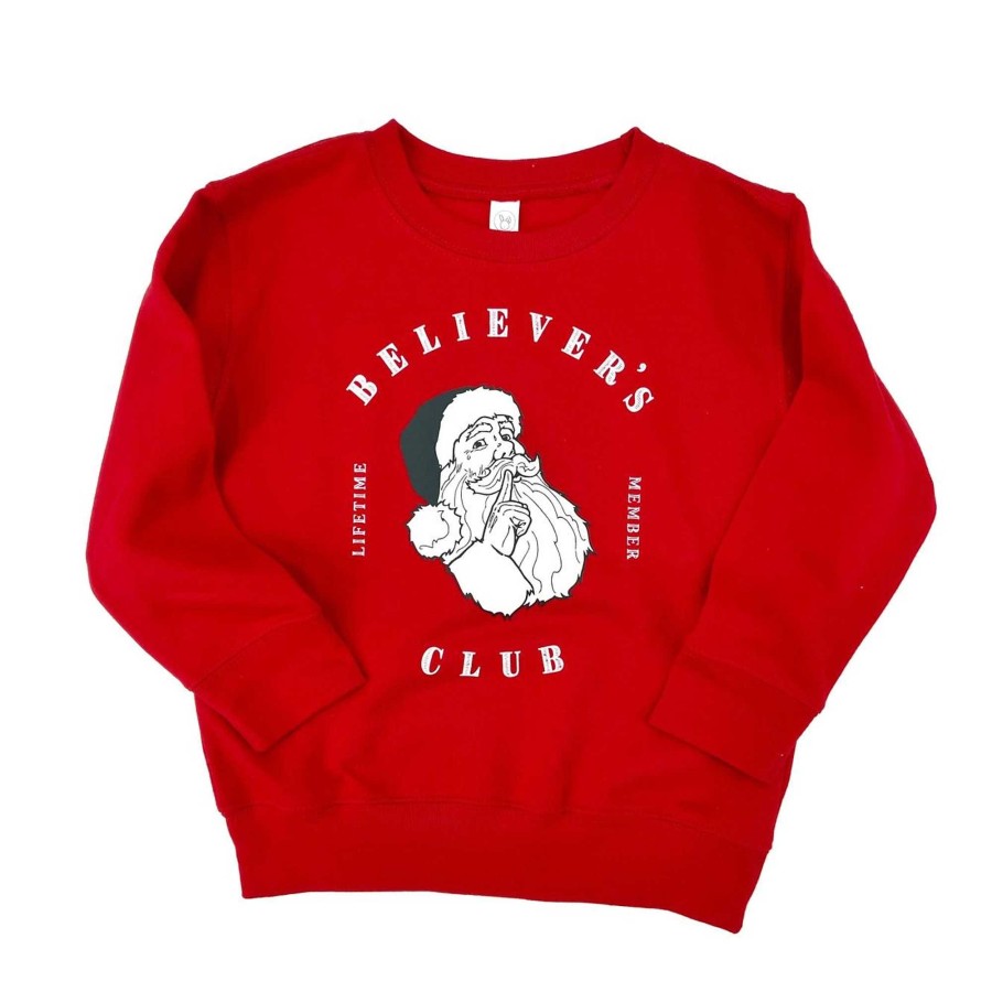 Boy The Wishing Elephant | Believer'S Club Kids Sweatshirt, Red