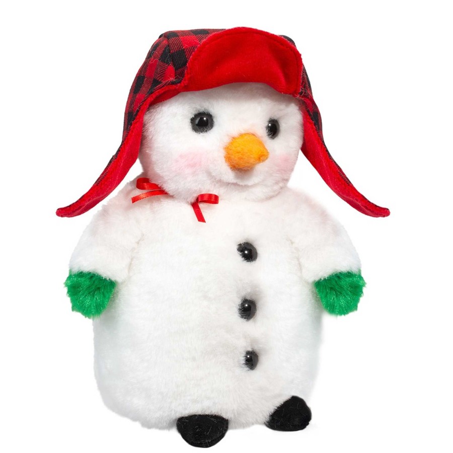 Baby Stuff Douglas Toy Animals | Large Melty Snowman With Bomber Hat Plush Toy