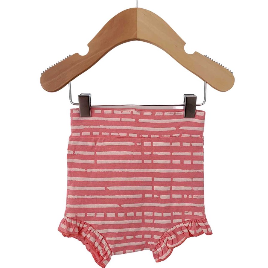 Girl SpearmintLOVE | Ruffle Bloomer, Pink Stripe