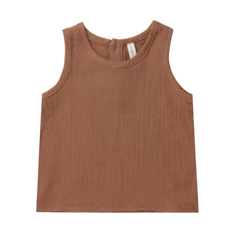 Boy Quincy Mae | Organic Woven Tank, Sienna