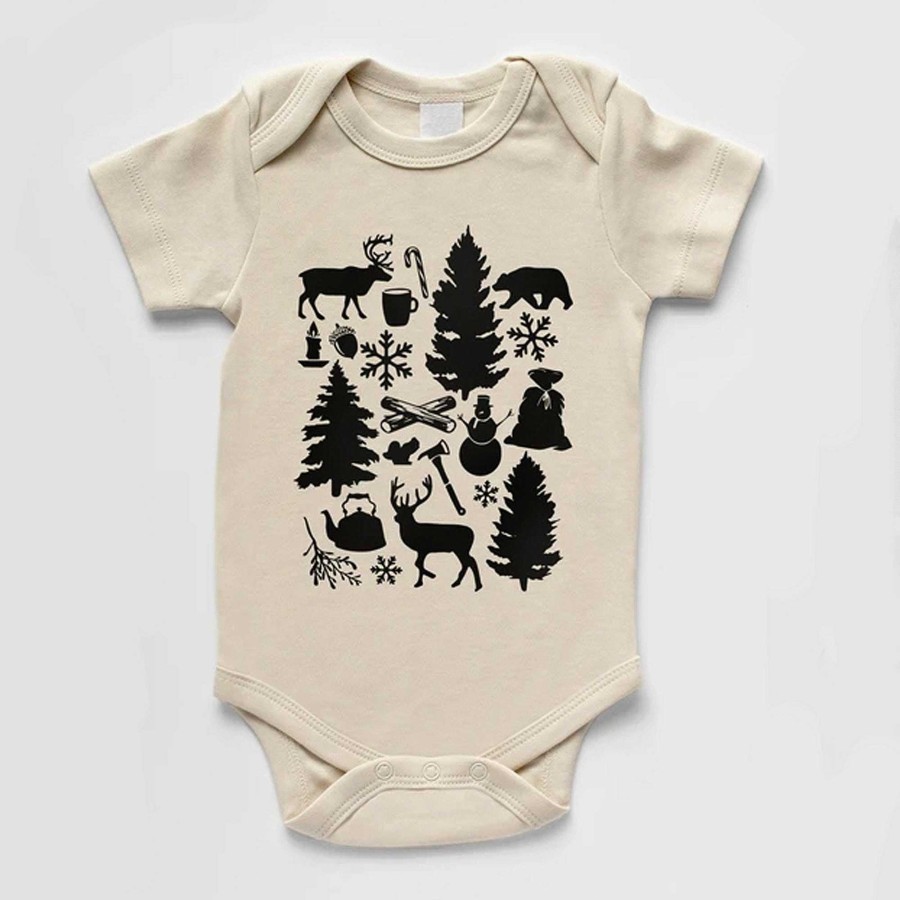 Girl Gladfolk | Short Sleeve Graphic Bodysuit, Cozy Christmas