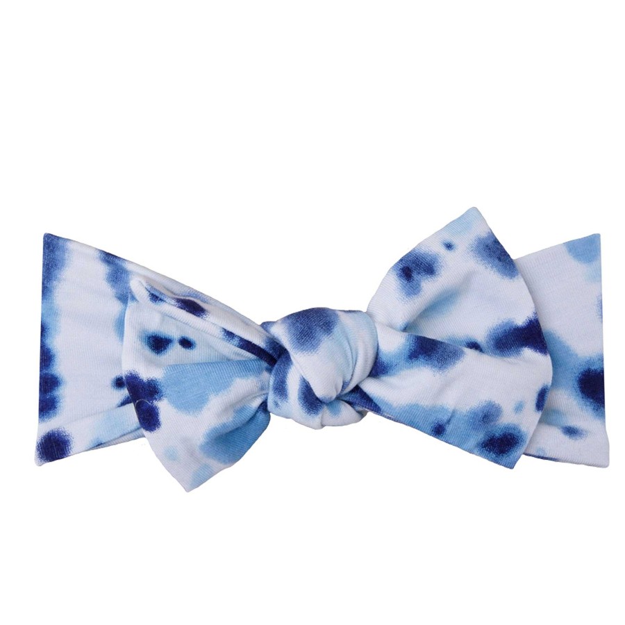 Girl Angel Dear x SpearmintLOVE | Knot Bow, Indigo Spiral Tie Dye