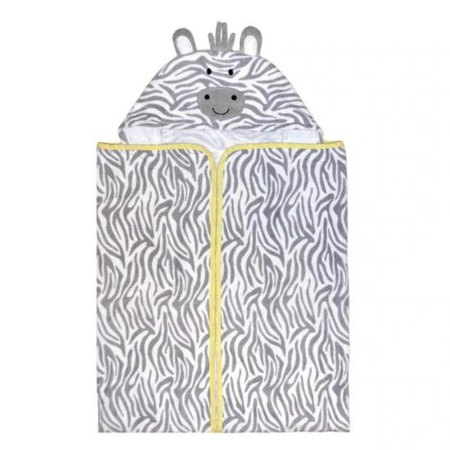 Baby Stuff Gerber Childrenswear | Welcome To The Circus Hooded Bath Towel, Zebra