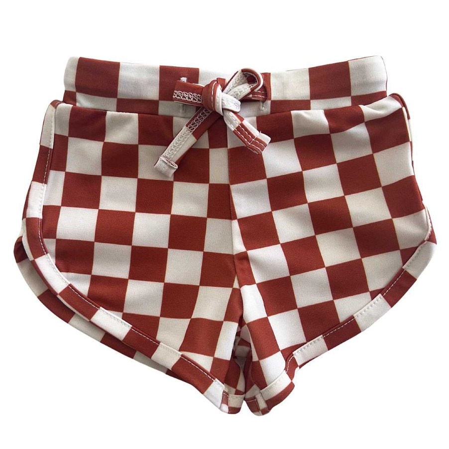 Boy SIIX Collection | Stracciatella Checkerboard / Laguna Swim Short / Upf 50+