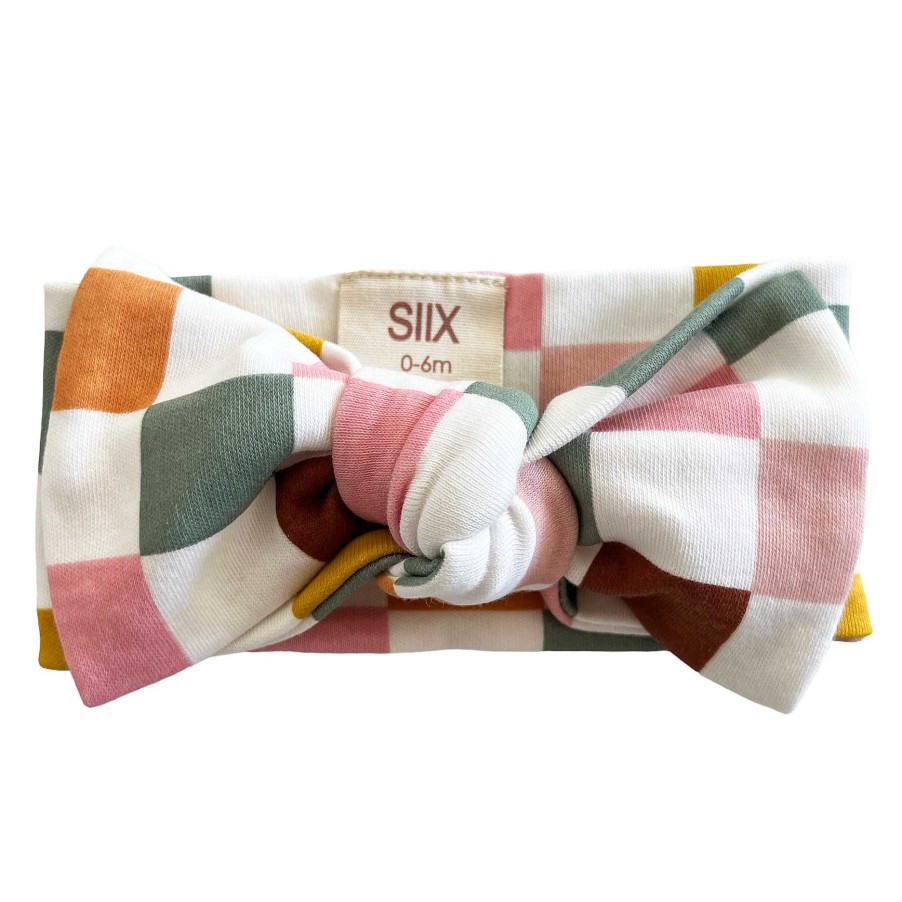 Girl SIIX Collection | Cake Pop Checkerboard / Organic Bow